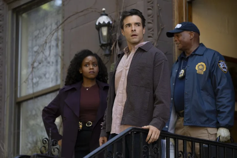 LAW & ORDER: SPECIAL VICTIMS UNIT Season 28 Episode 4 -- "Arcana" Episode 28004 -- Pictured: (l-r) Aimé Donna Kelly as Capt. Renee Curry, Corey Cott as Det. Jake Griffin -- (Photo by: Virginia Sherwood/NBC)