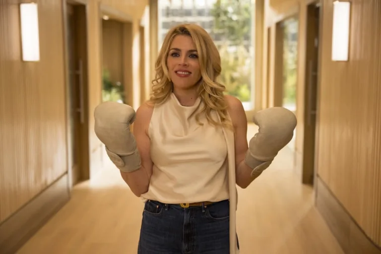 Cupertino Season 1 Episode 4 - "A.J. & Buddy" -- Coverage of the CBS Original Series CUPERTINO, scheduled to air on the CBS Television Network.   Pictured: Busy Philipps as Natalia Boutella.  Photo: Elizabeth Fisher/CBS ©2026 CBS Broadcasting, Inc. All Rights Reserved.